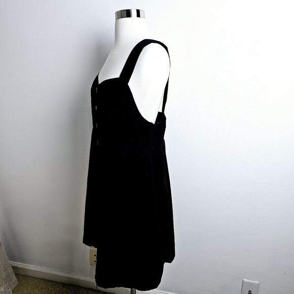 American Eagle Black Linen Blend Dress NWT - Picture 11 of 13